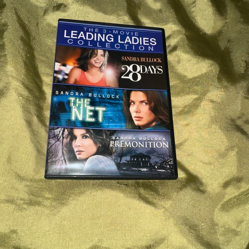 Sandra Bullock 3 Movie DVD Collection 28 Days The Net Premonition
